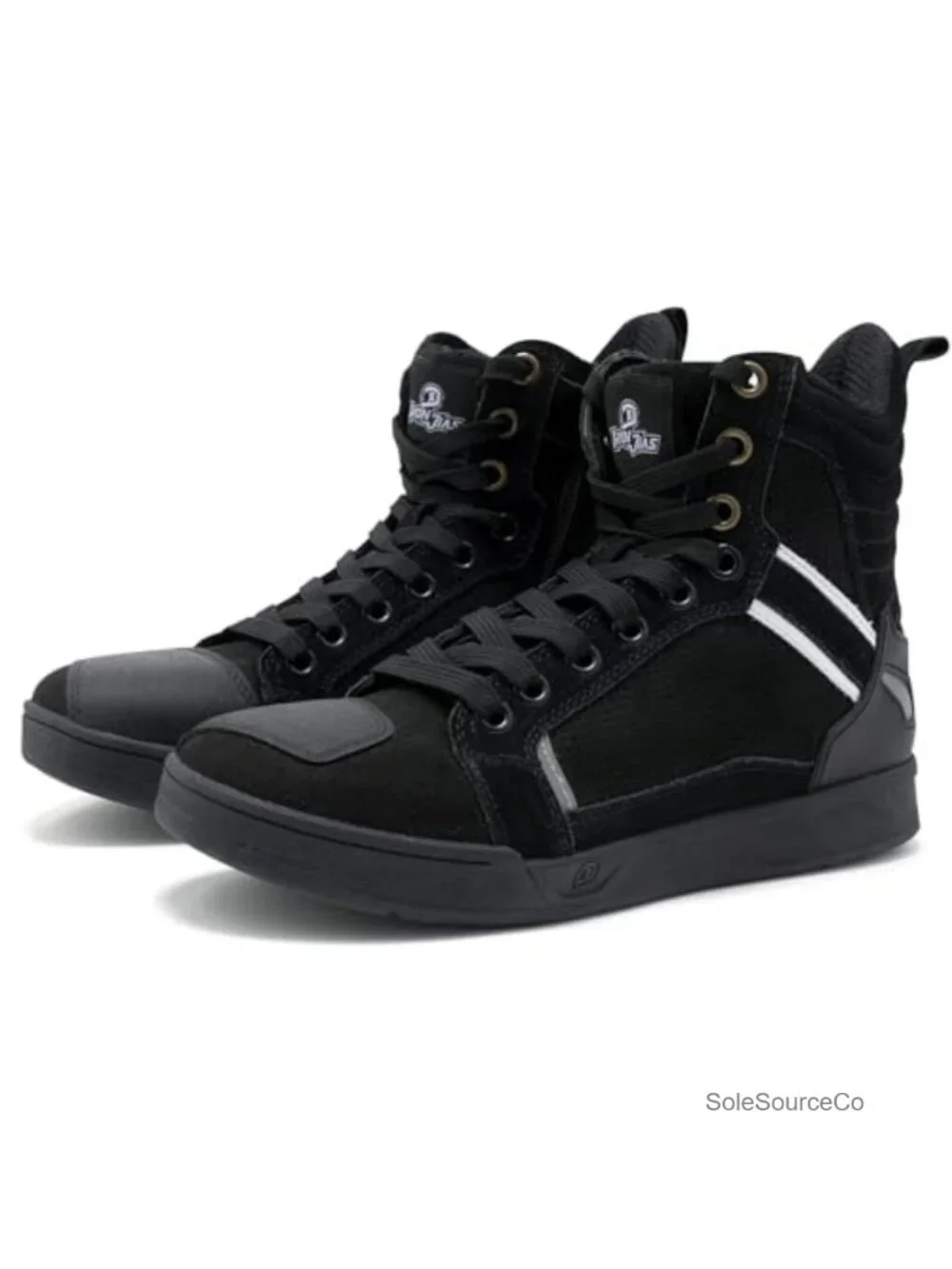 Men's Motorcycle Boots Ankle High Side Zipper Motorcycle Riding Shoes